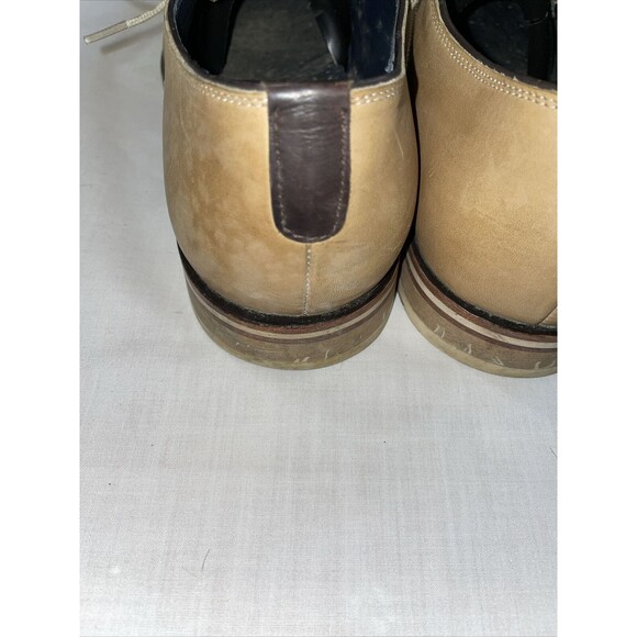 Johnston & Murphy Dress Shoes Mens Size 11 M Tan Leather Oxfords Round Toe Block main image 10